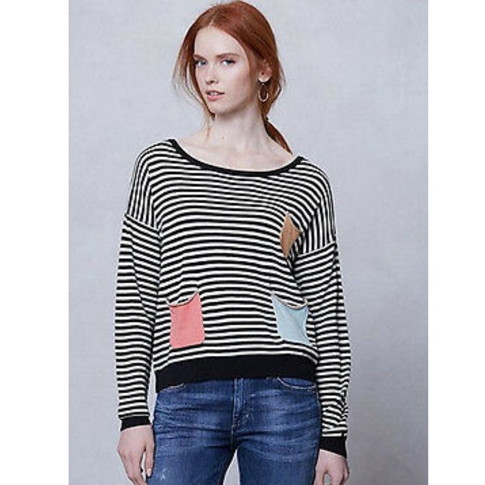 Anthropologie Slouchy Fruit Striped